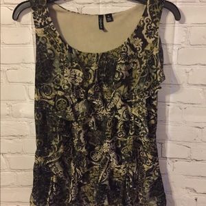 Flirty sleeveless with ruffles